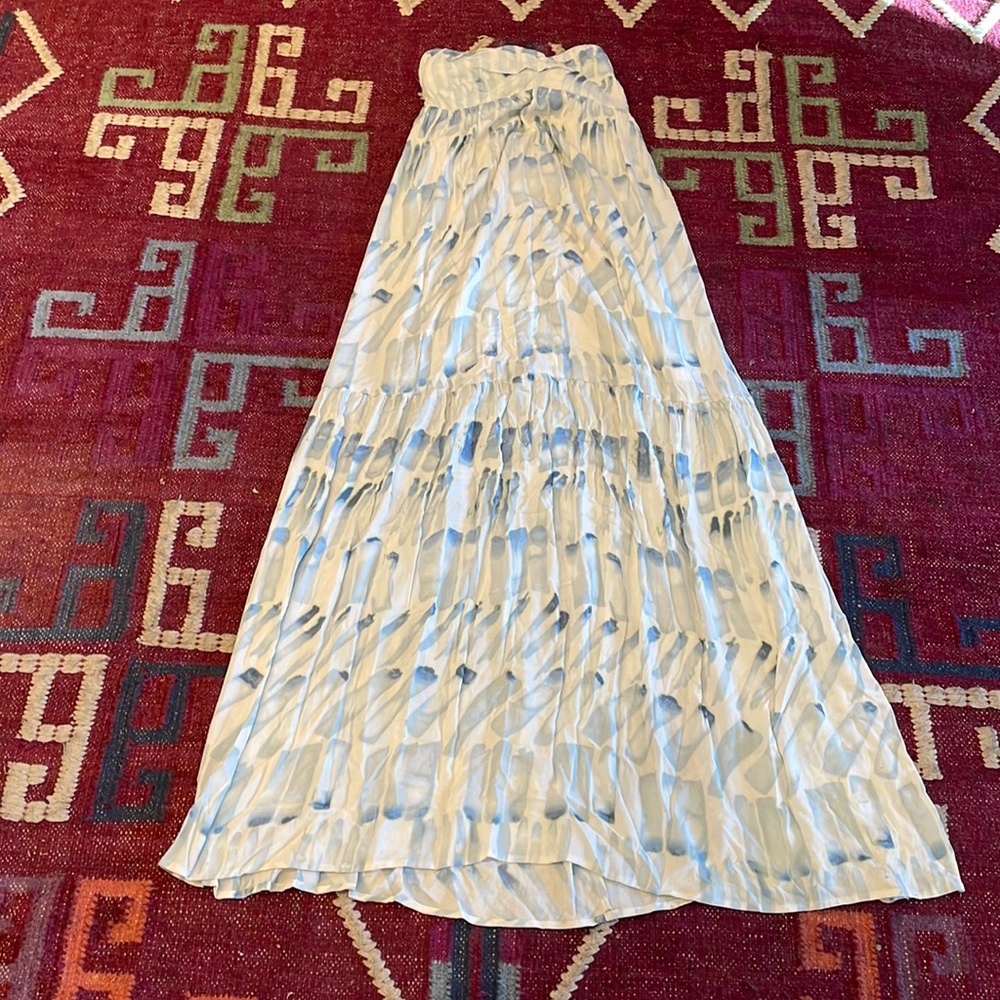 Lovestitch maxi blue strapless dress